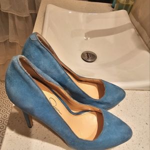 Caribbean Blue "Suede" shoe 8.5 NWT Jessica Simpson